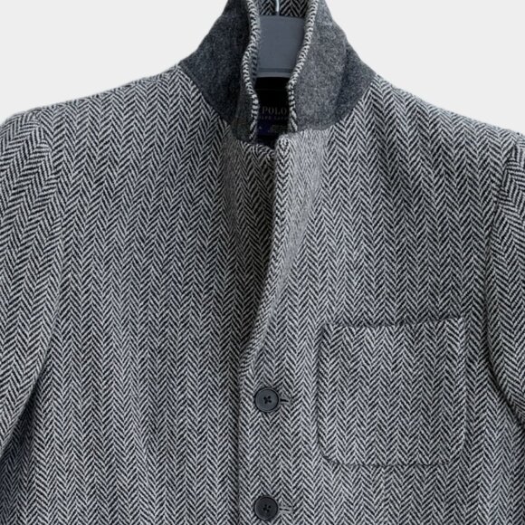 Polo Ralph Lauren Herringbone Tweed Wool Blend Blazer - Picture 3 of 10